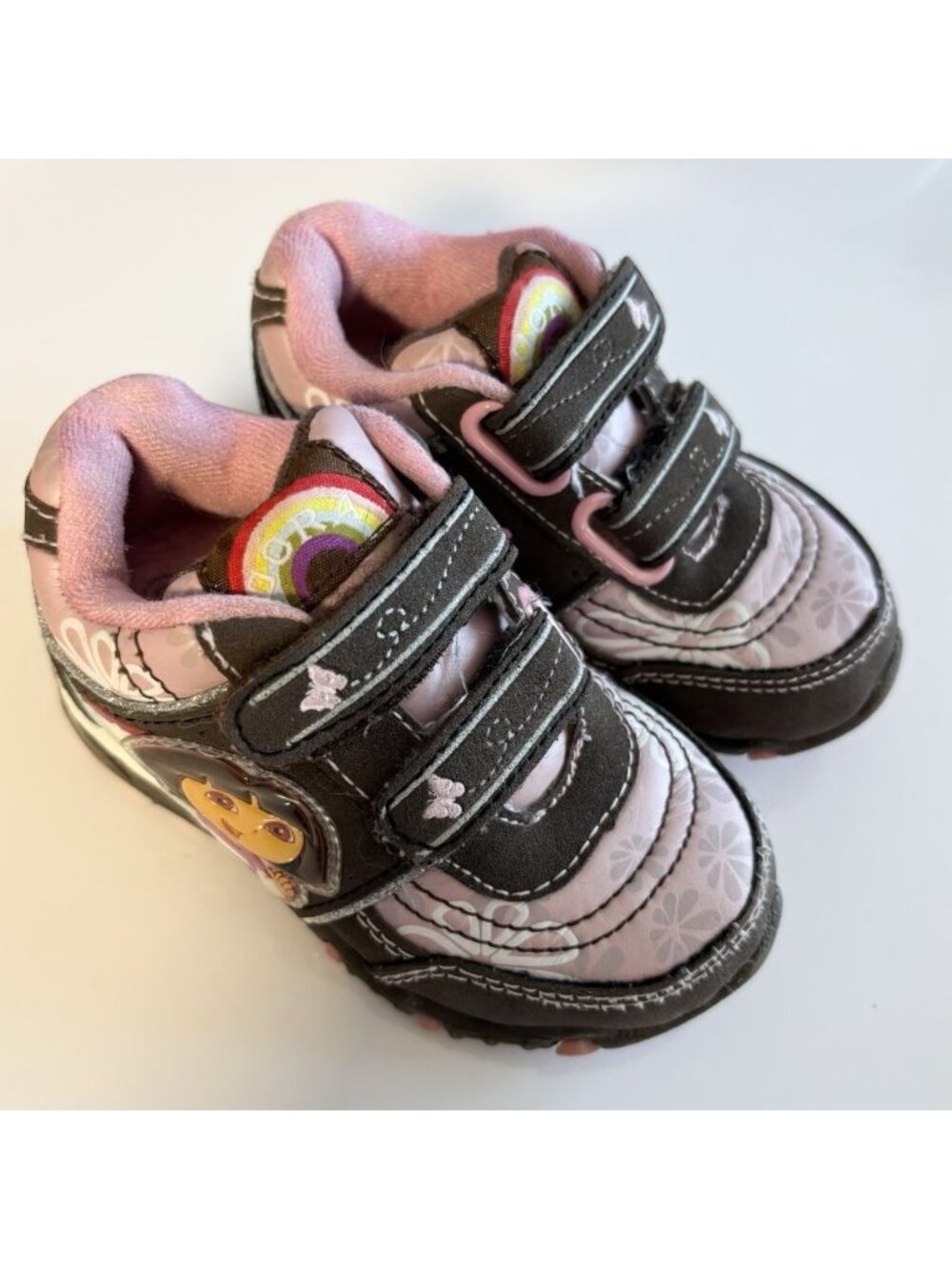 RARE Vintage Y2K Nickelodeon Dora The Explorer & Boots Classic Toddler Sneakers